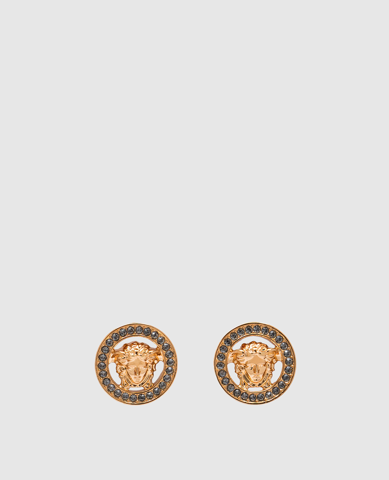 

Golden Crystal Medusa earrings Versace