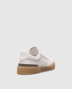 Dolce&Gabbana New Roma white leather sneakers with logo print CS2275AV363