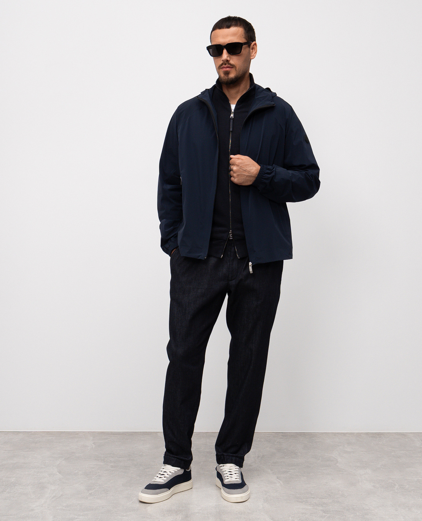 

Blue cashmere sports jacket Moncler