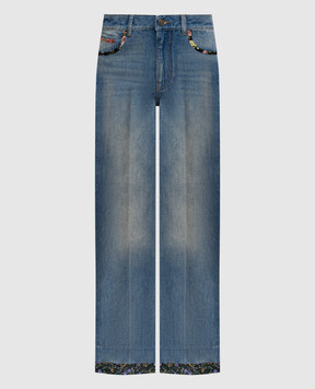 Valentino Blue jeans with edging 6B0DD19X94V