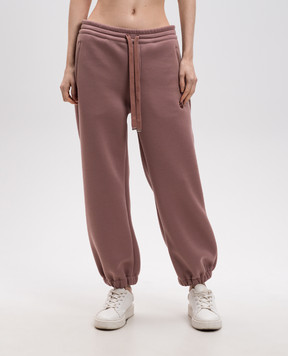 Alexander McQueen Brown joggers with logo emblem 815549QLAEB