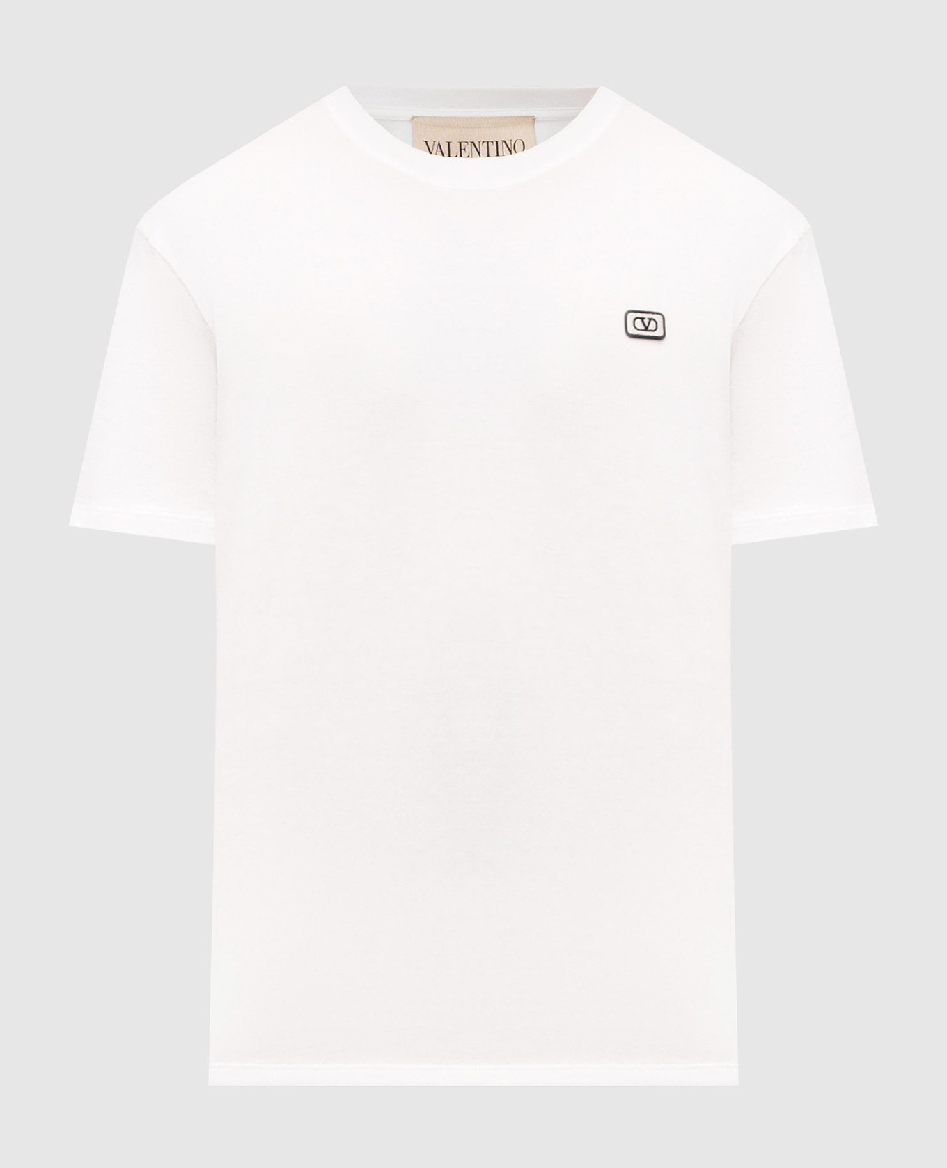 White T-shirt with logo patch Valentino