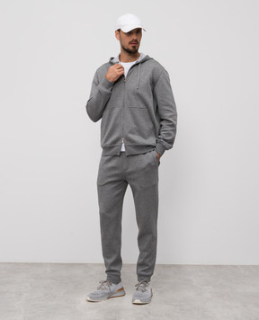 Brunello Cucinelli Grey melange sports jacket MM8319069G