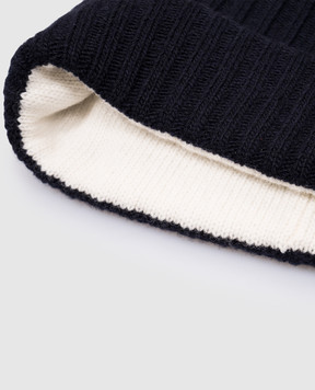 Valentino Blue wool cap with VLogo logo 5W2HB01VGPI