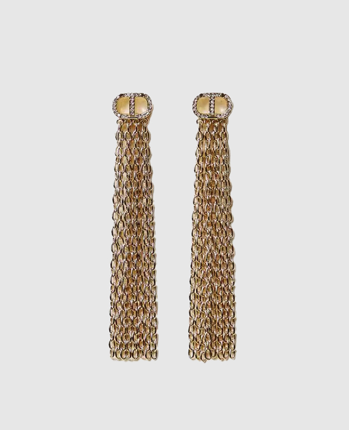 

Gold Orecchini earrings with crystals Twinset, Golden