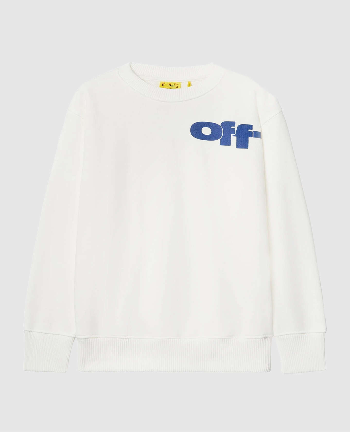 Children&#39;s white sweatshirt with logo print Off-White