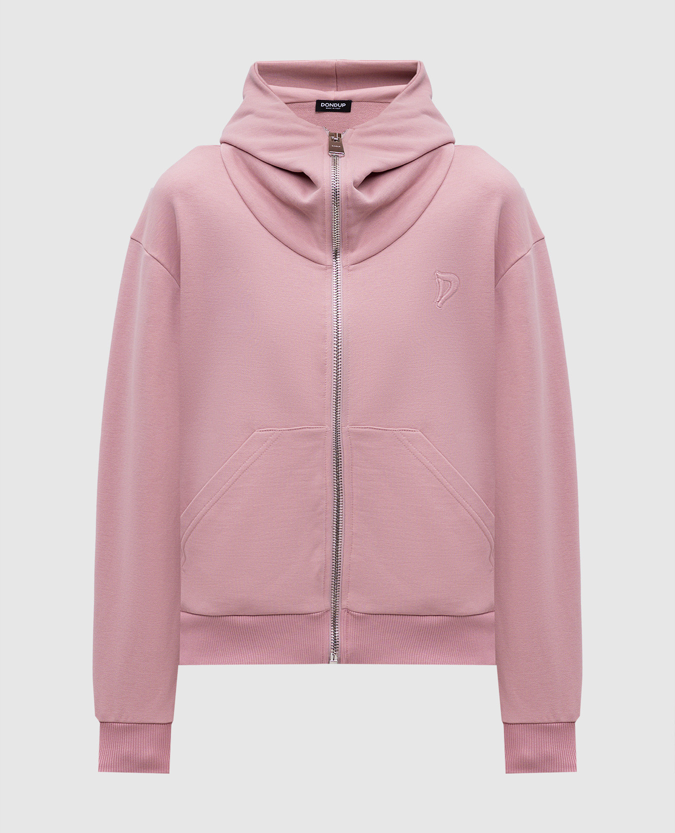 

Pink sports jacket with textured monogram logo Dondup