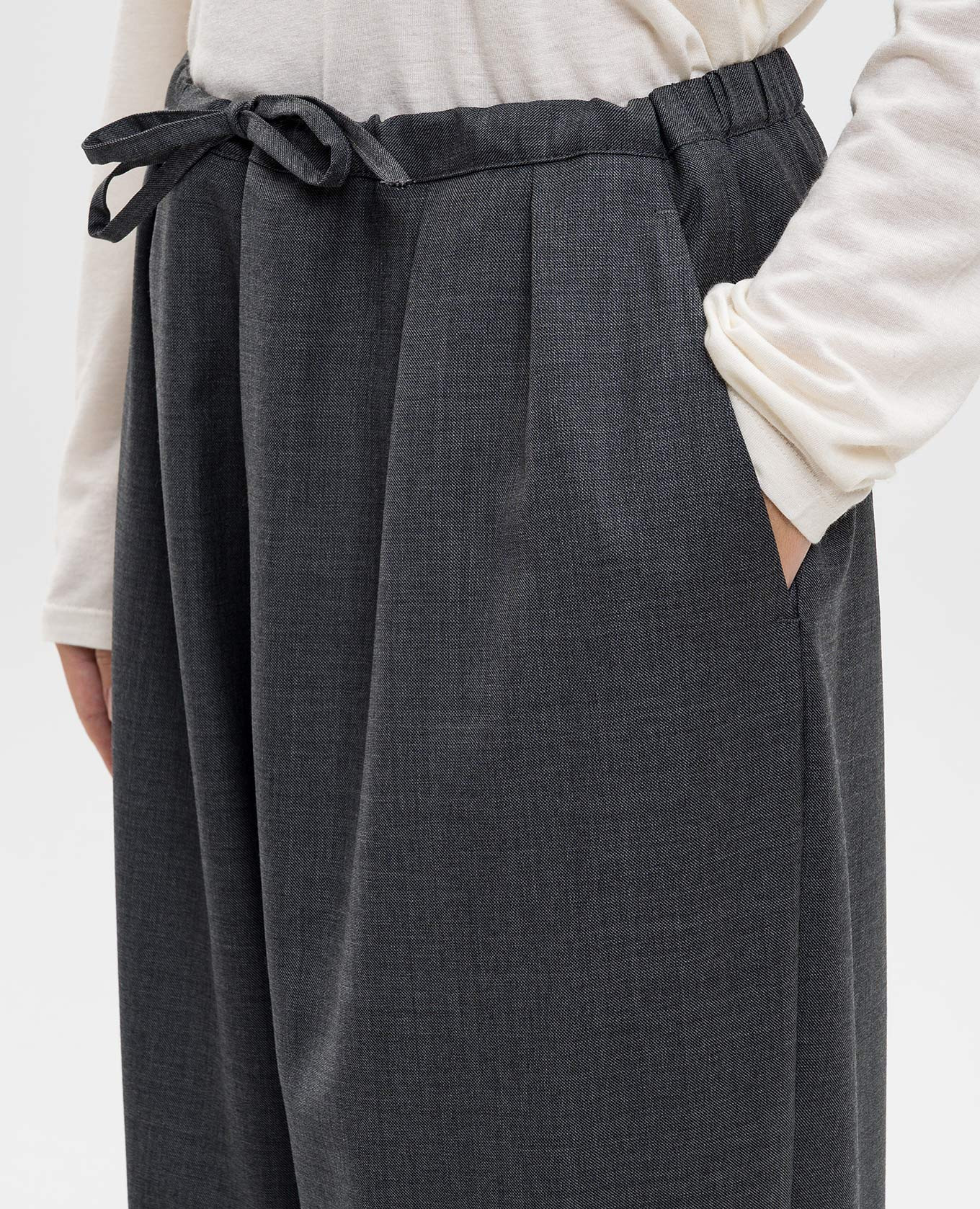 

COVE grey wool trousers Loulou de Saison