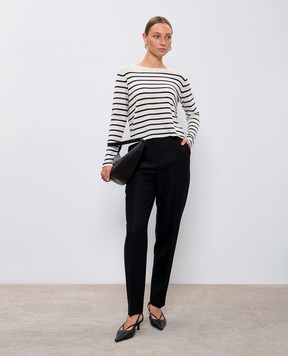 Allude White wool and cashmere jumper with crystals 24517820