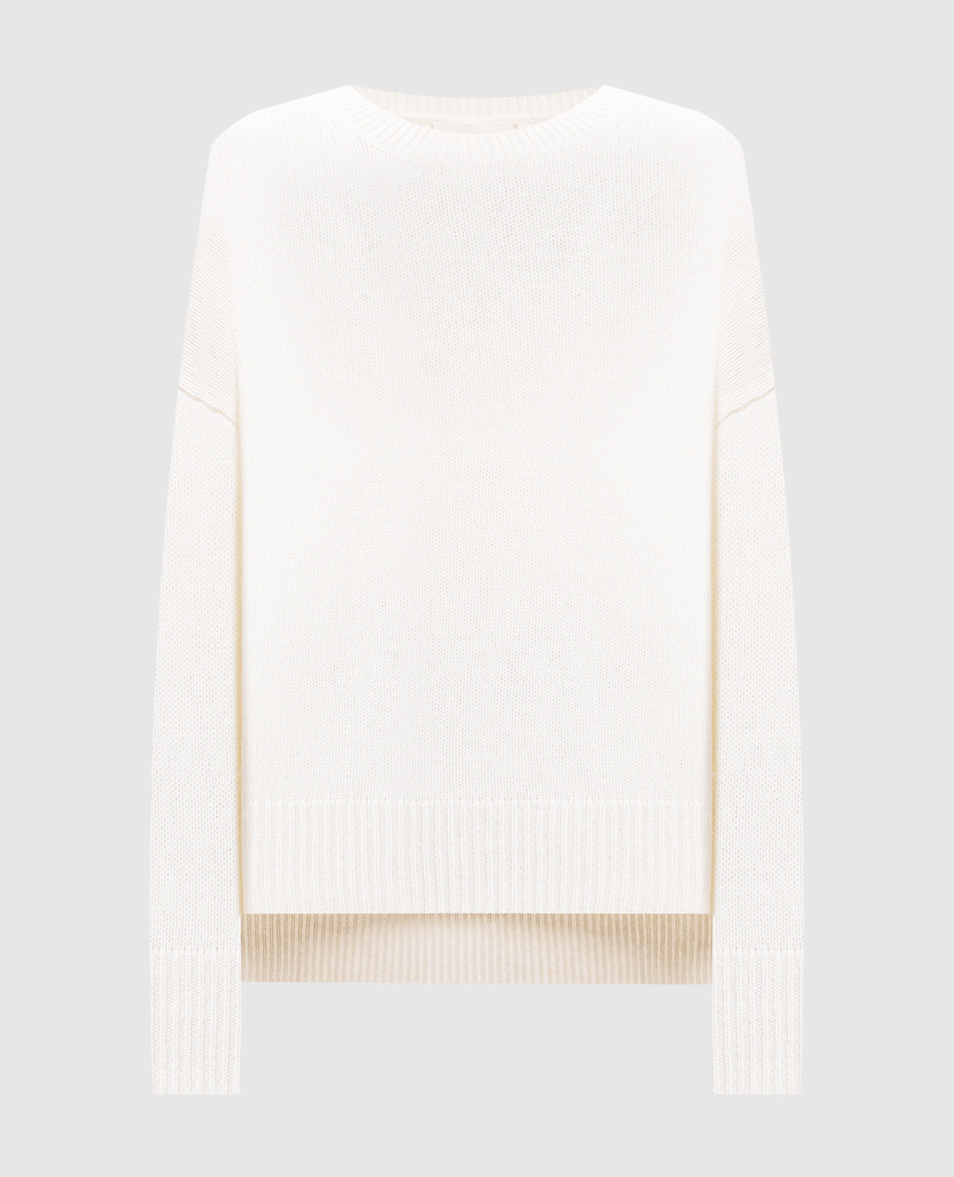 

Mila white cashmere sweater LISA YANG