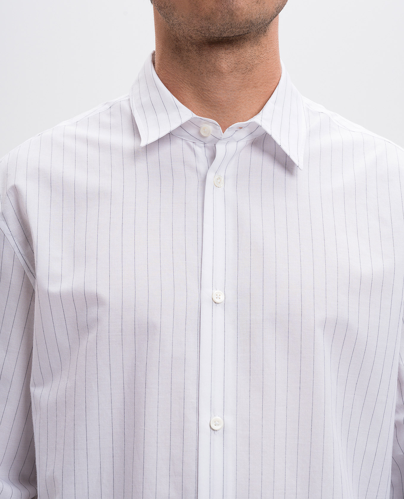 Benard white striped shirt Ann Demeulemeester 5