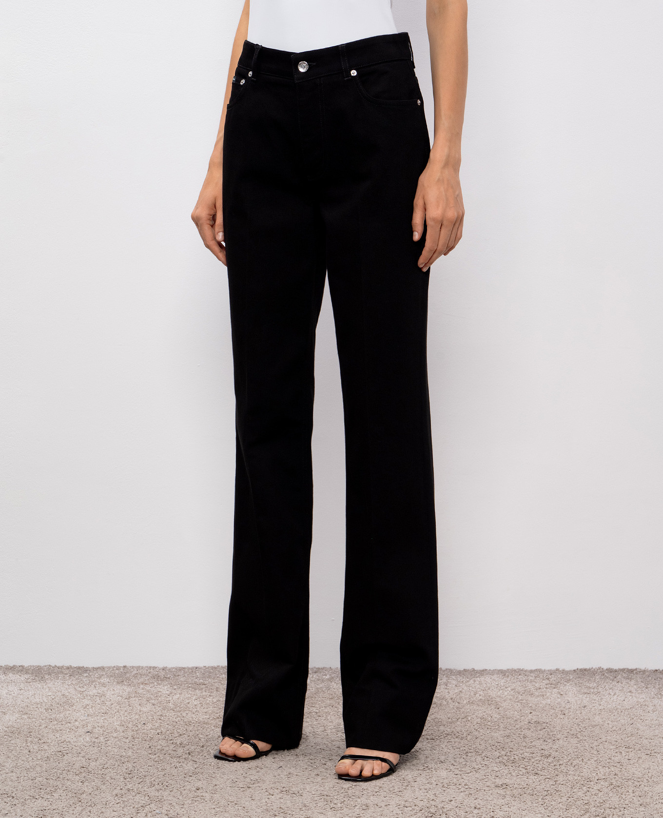 

Black pants with logo Dolce&Gabbana