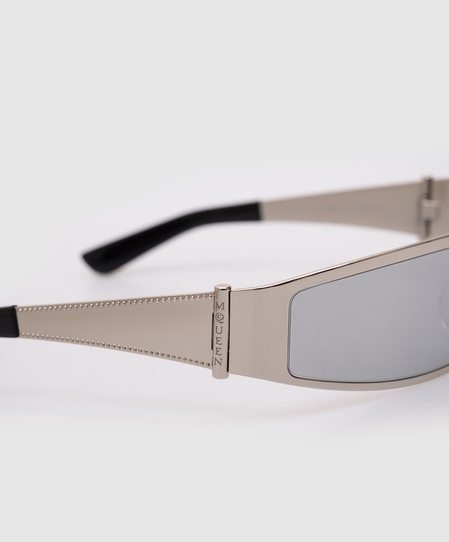 Alexander McQueen - Silver Y2k Sunglasses 821679I3310 - shop with