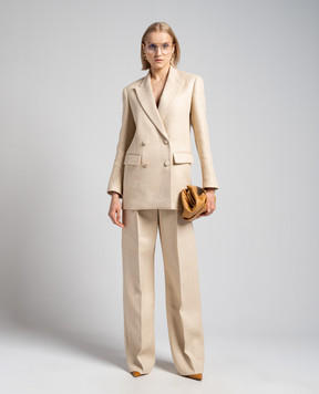 Valentino Beige linen pants 4B0RB5D06D2