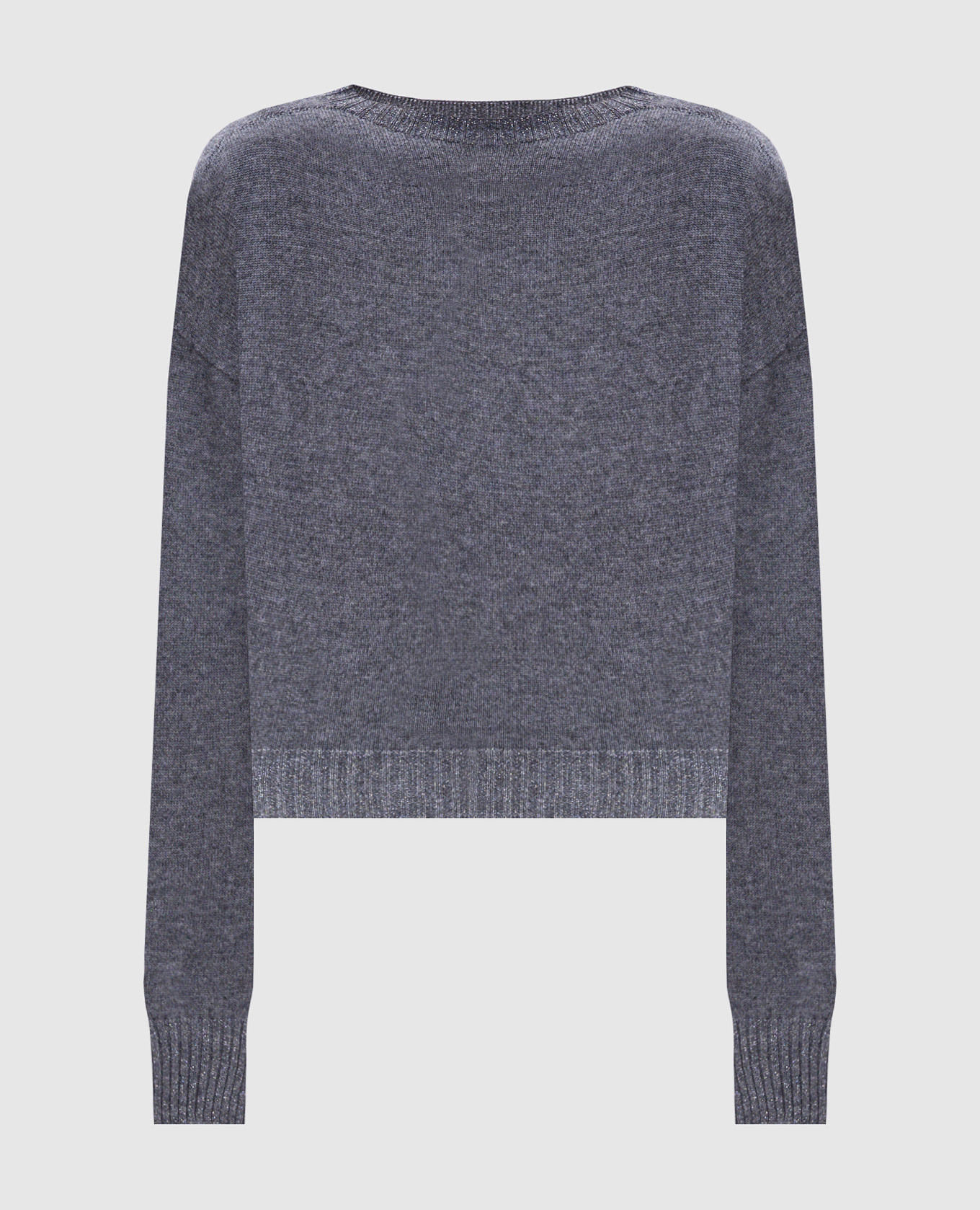 

Gray wool and cashmere jumper with lurex Twinset, Grey