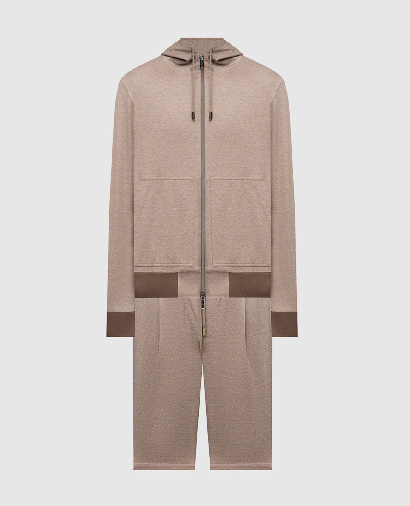 Beige tracksuit with logo CAPOBIANCO