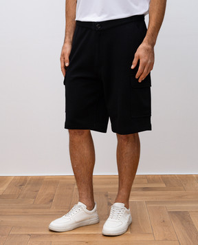 Brunello Cucinelli Black cargo shorts MM8313222G