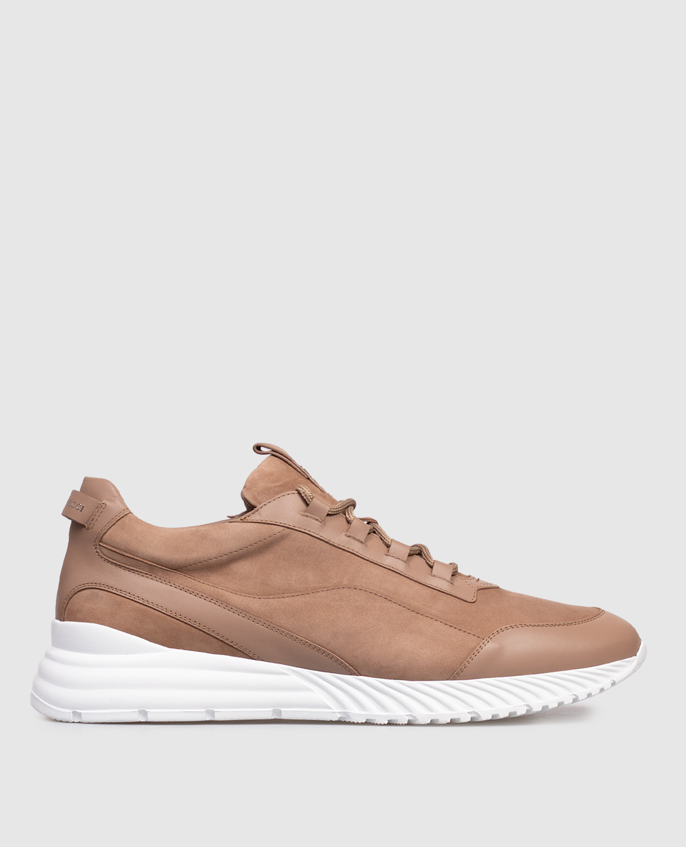 Brown nubuck sneakers