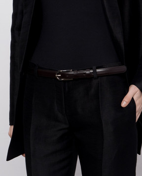 The Row Brown leather belt Freya W1583L60