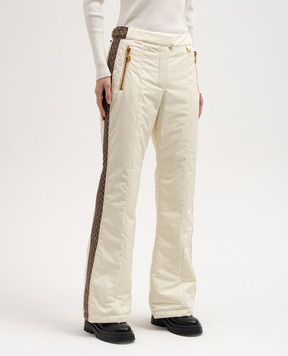 Balmain Yellow ski pants with logo BF2PR030XH66