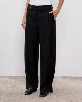 Peserico Black wool pants E0450905815