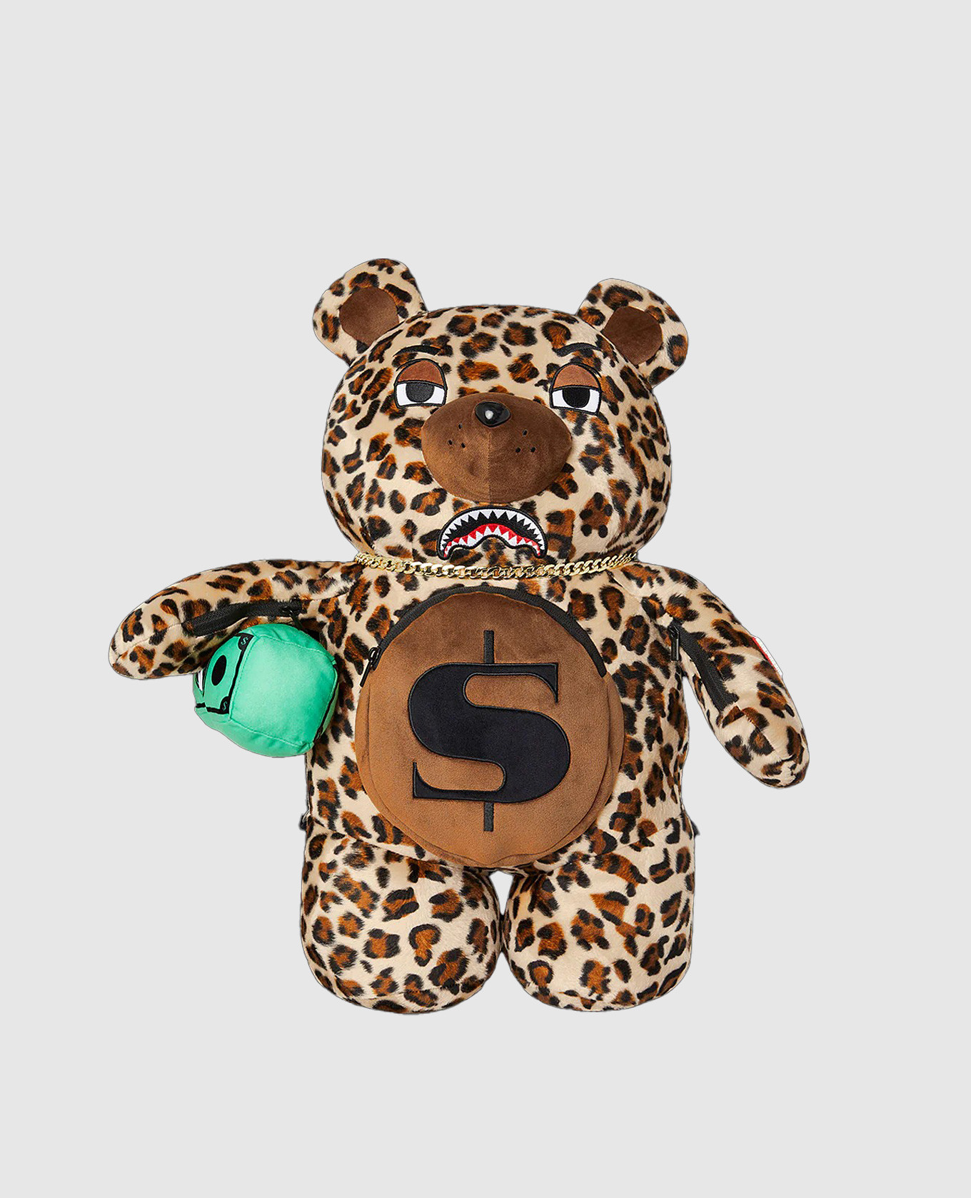 

CLAWED UP MONEYBEAR children's brown backpack Sprayground