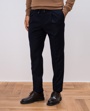 Incotex Blue pants made of wool 1T00781645B