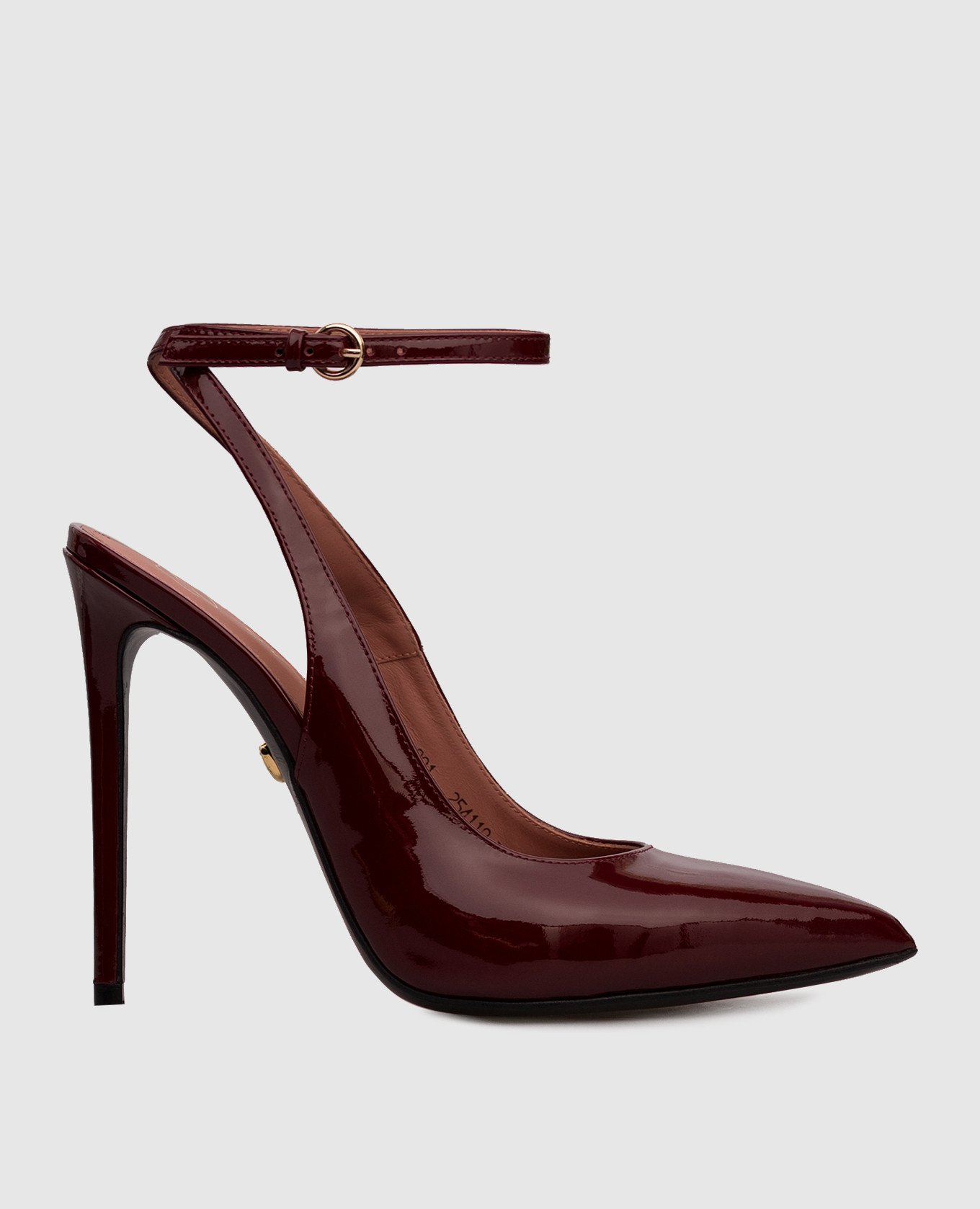 Red patent leather slingbacks