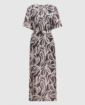 Brunello Cucinelli Printed silk dress MP941A5377