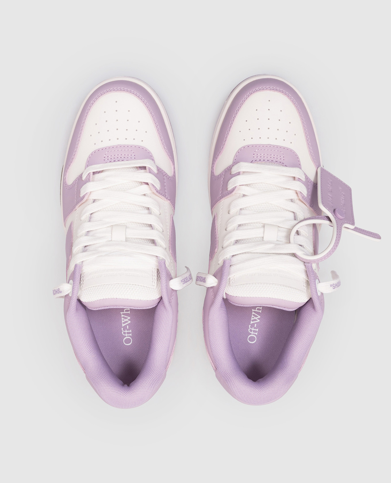 

Out Of Office Purple Leather Sneakers Off-White