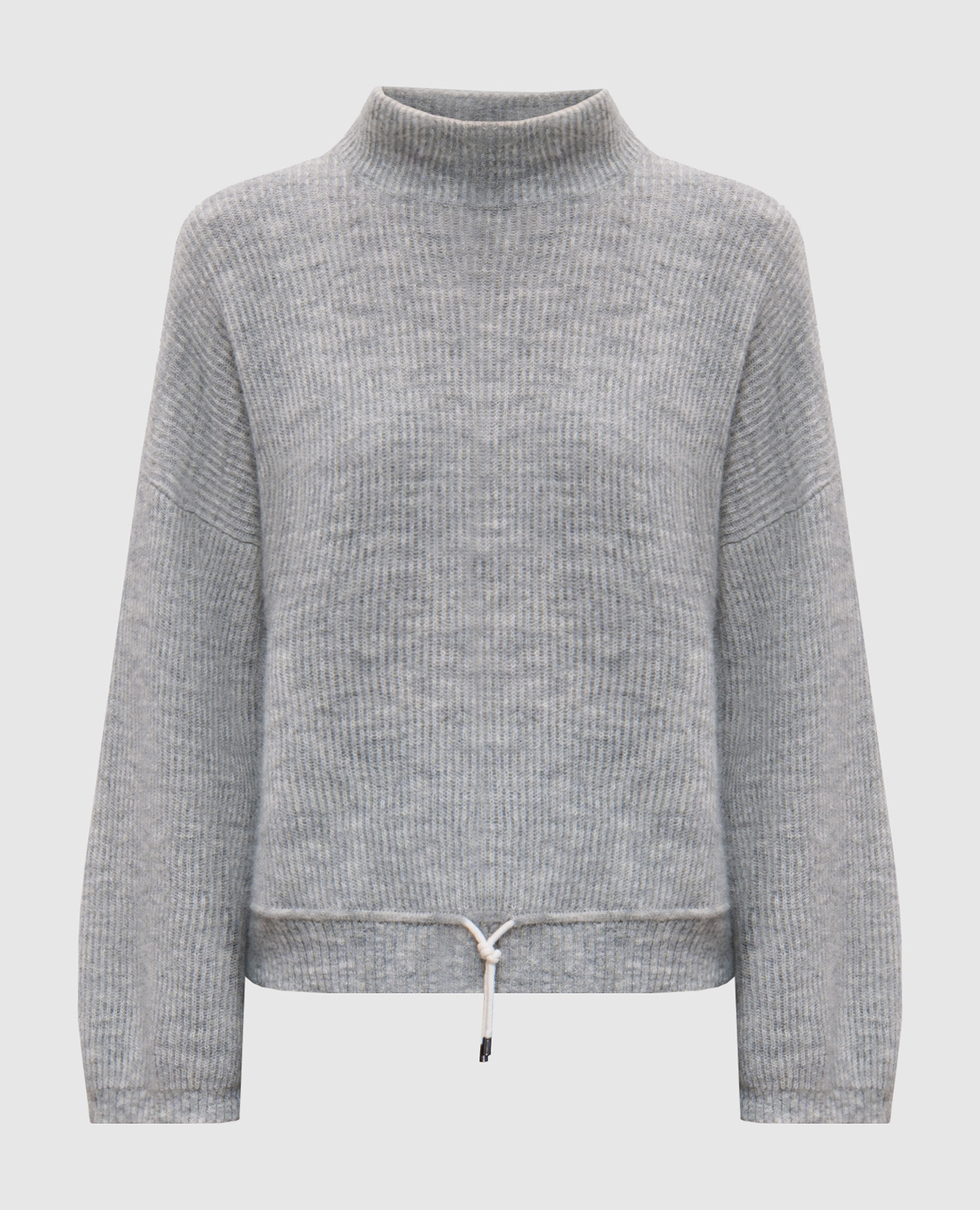 Gray sweater with wool brunello cucinelli