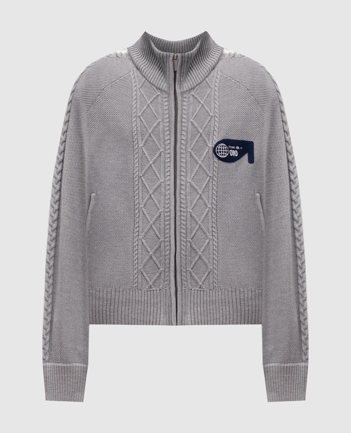 

Gray cardigan with wool C2H4, Grey