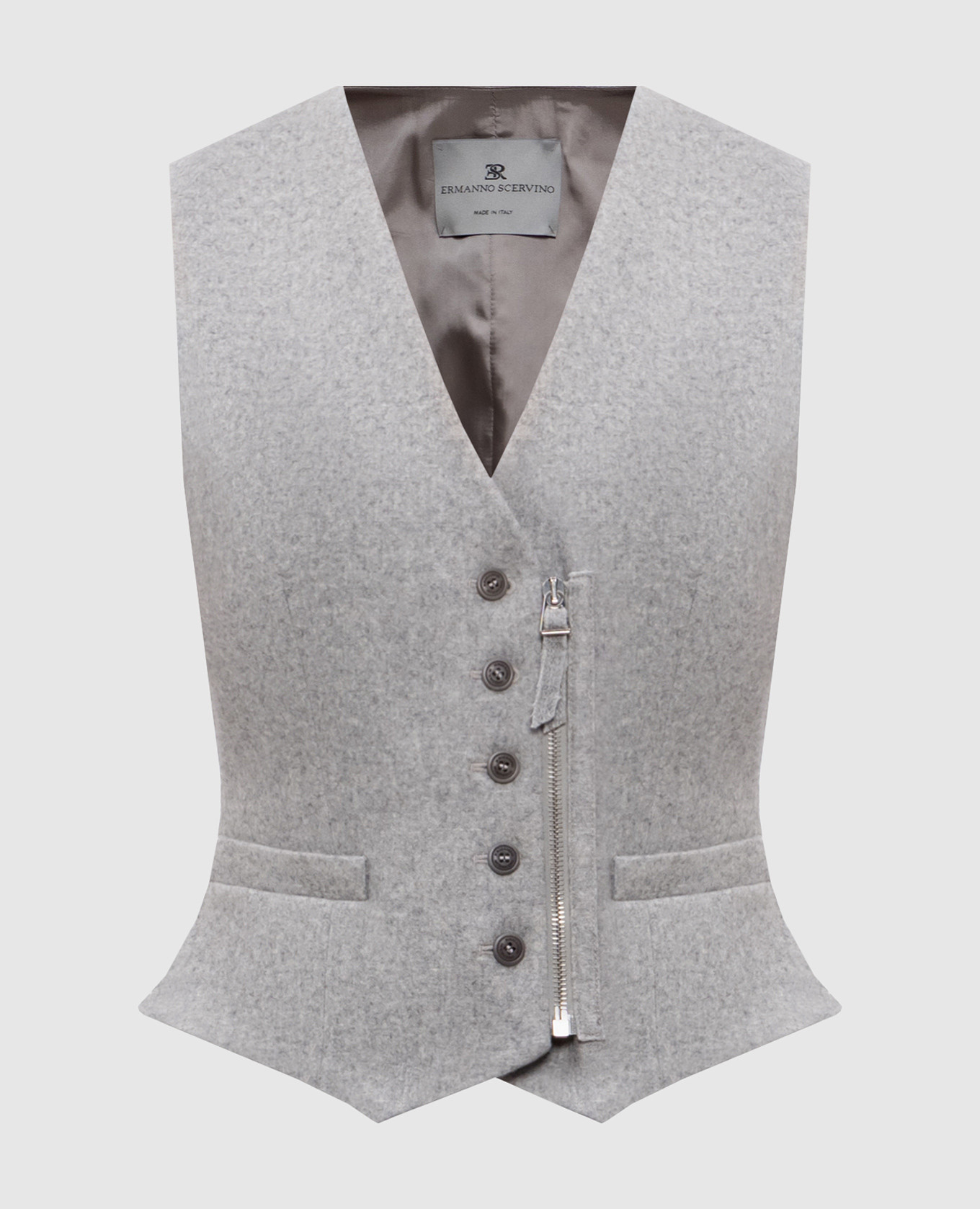 Gray vest with wool Ermanno Scervino