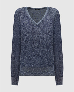 JOSEPH Purple lurex pullover JF008846