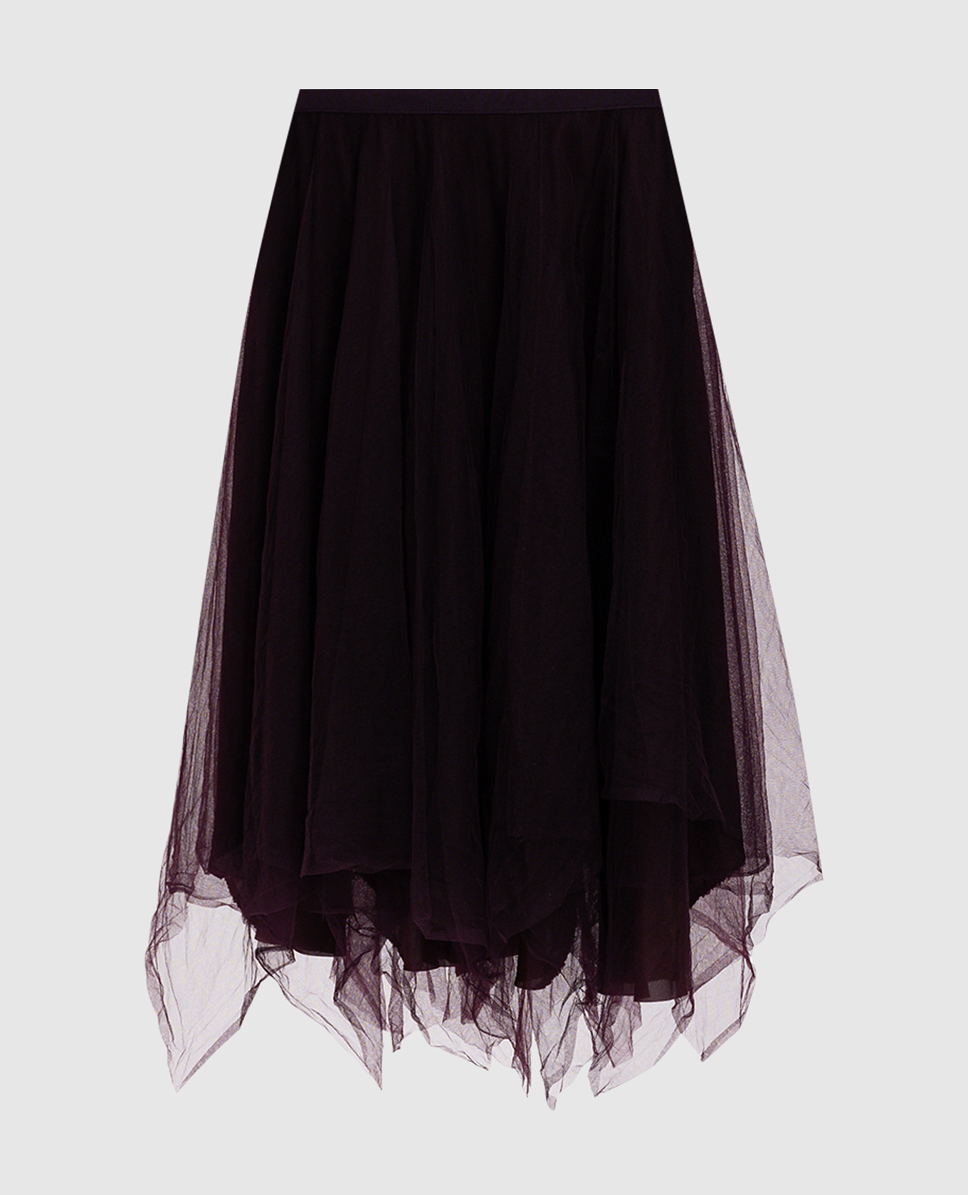 

Purple asymmetrical layered skirt Marc Le Bihan, Violet