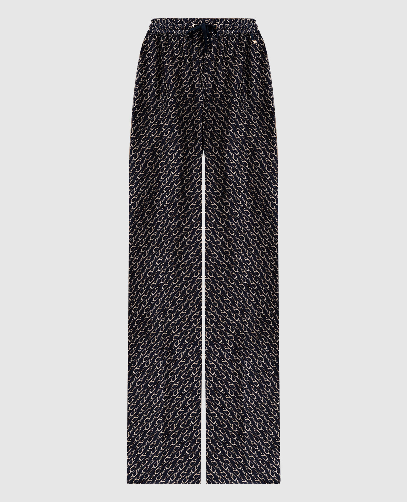 

Blue printed silk pants Herno