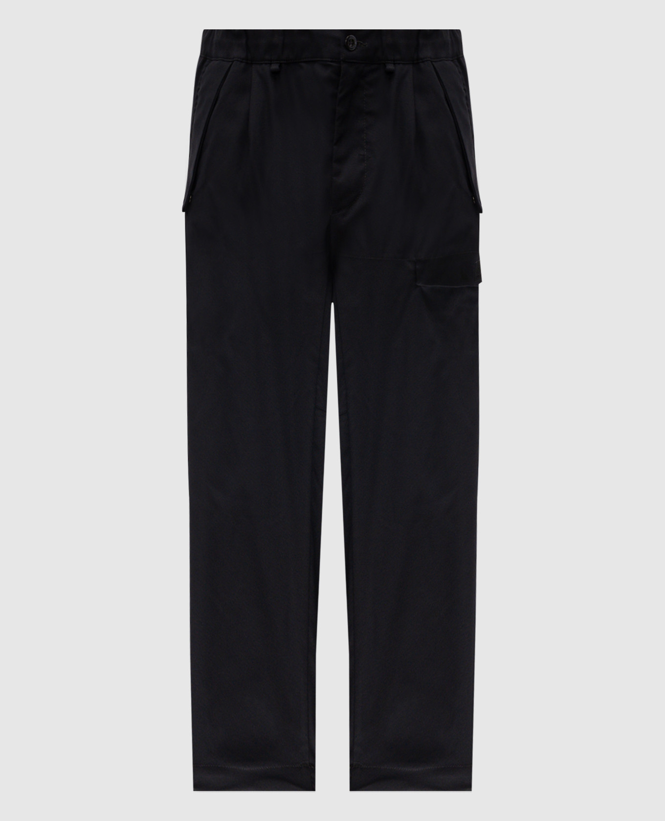 Black cargo pants with logo C.P. Company