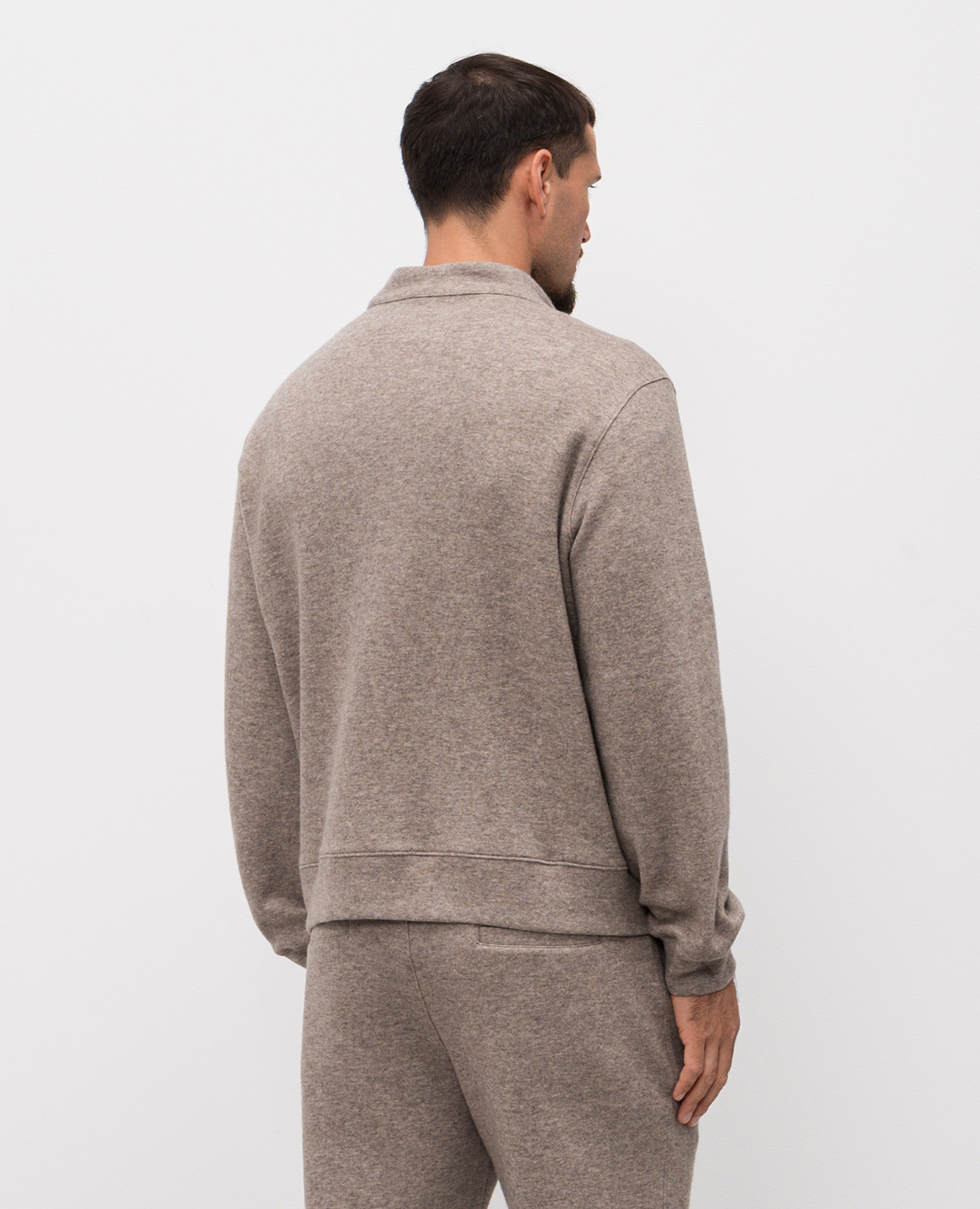 Beige cashmere sports jacket ISAIA 4