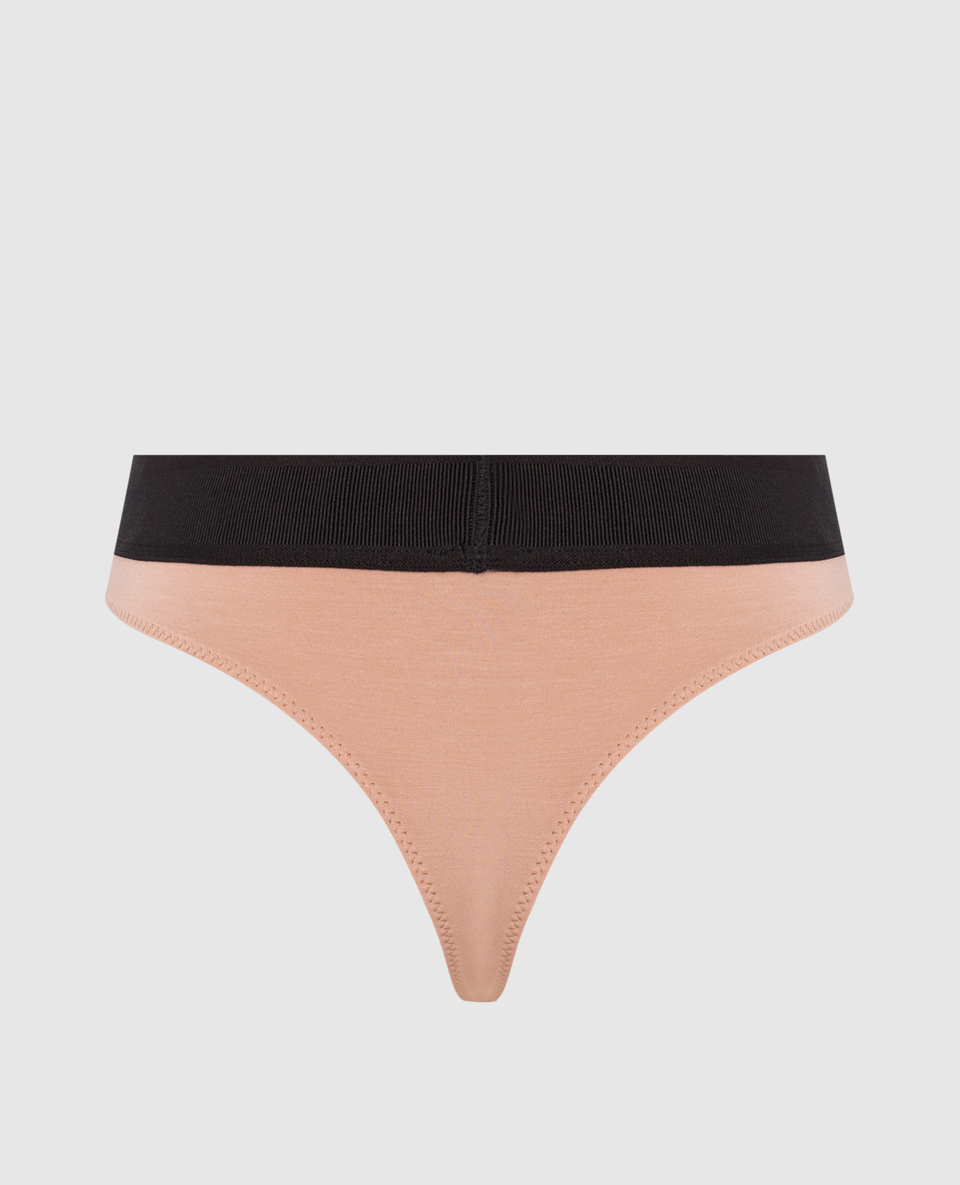 Beige thong panties with logo Tom Ford 2