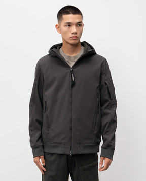 C.P. Company Green hooded jacket with logo MOW701A006097A