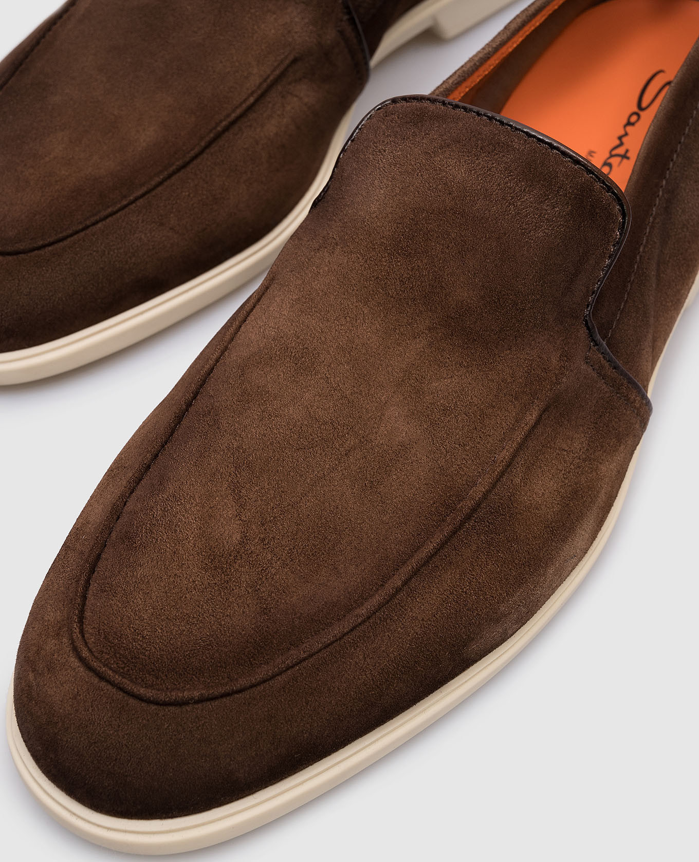 

Brown suede loafers MALIBU LF Santoni