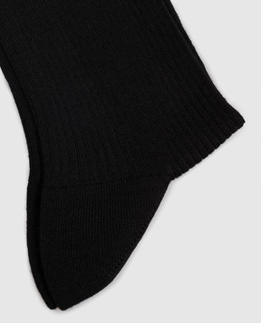 CDLP Black wool socks MSO006112301