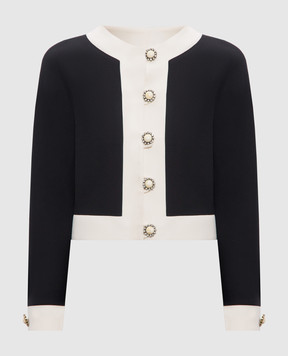 Valentino Black wool and silk jacket 6B3CE3X51CF