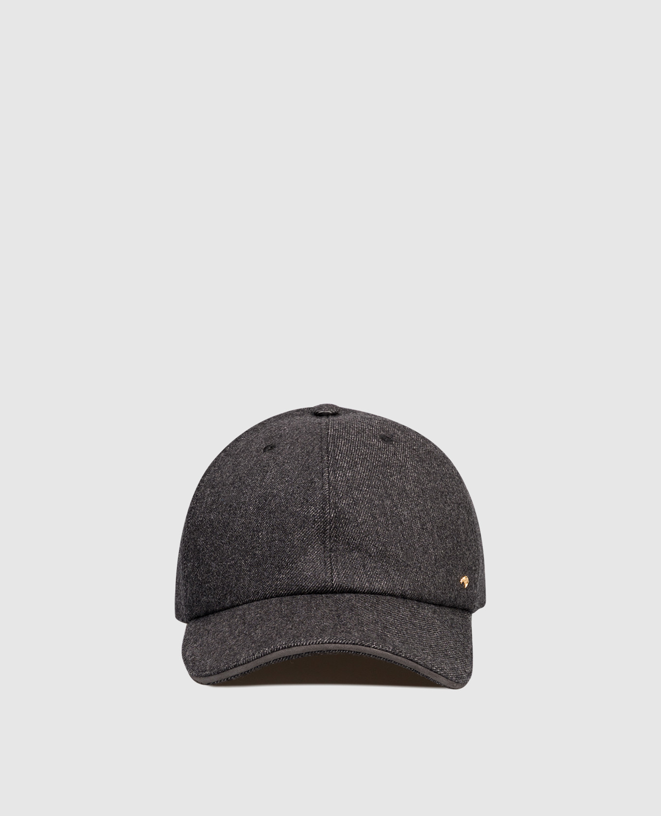 

Gray cashmere cap with emblem Stefano Ricci, Grey