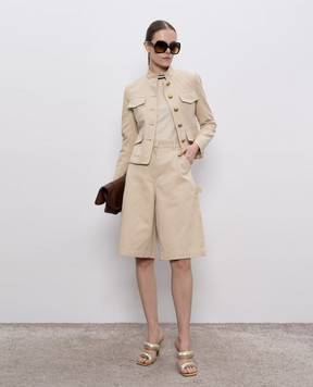 Max Mara Weekend Beige shorts ARTURO ARTURO1234