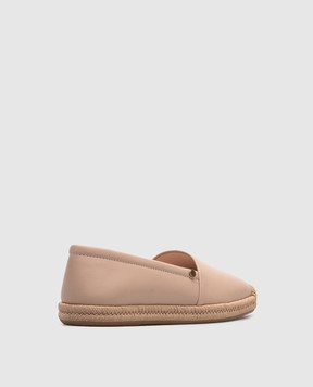 Agnona Beige leather espadrilles LI0901L8262