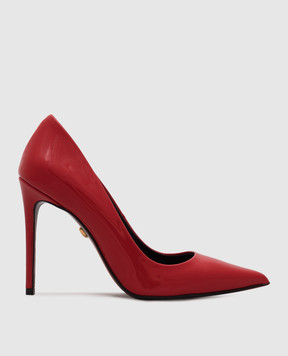 Babe Pay Pls Red and gray patent leather shoes 201119256N