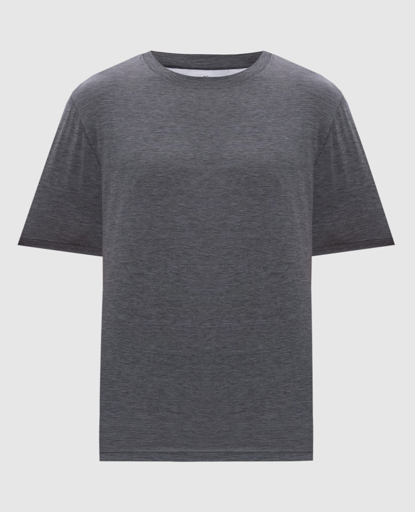 

Gray silk t-shirt Brunello Cucinelli, Grey