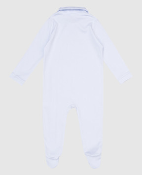 Story Loris Children's blue overalls with an application in the form of a bear 63144