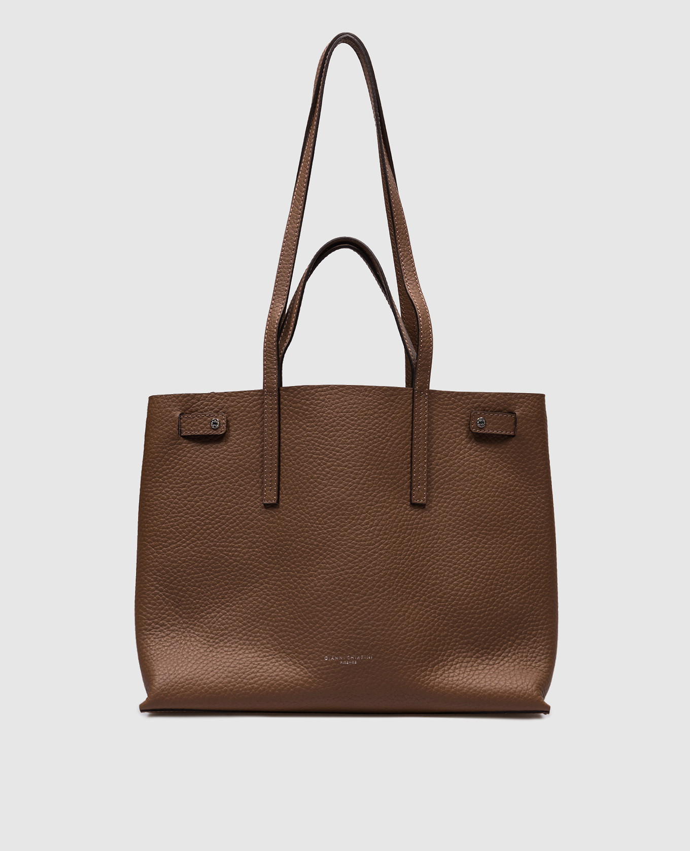 

ALTEA brown leather bag with logo Gianni Chiarini